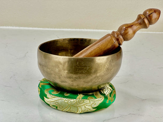 4.8 inch Melodious Singing Bowl With Free Cushion and Wooden Mallet